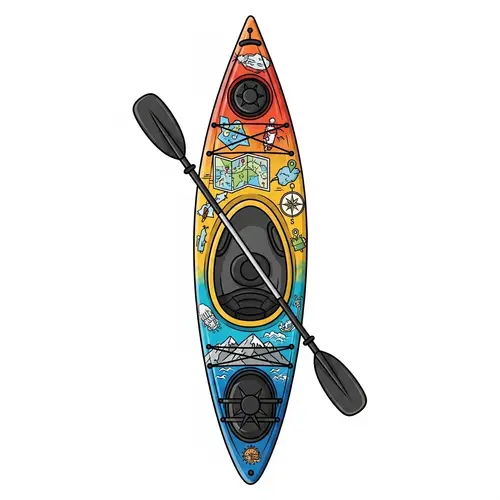 Colorful Kayak for Thrilling Water Adventures