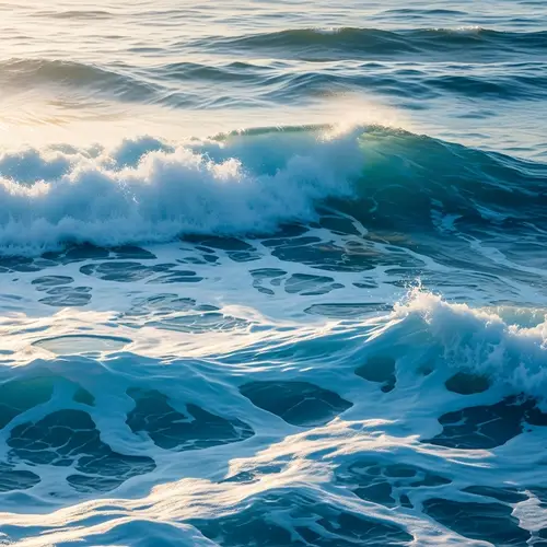 Abstract Ocean Waves Image - Visual Water Movement Artwork