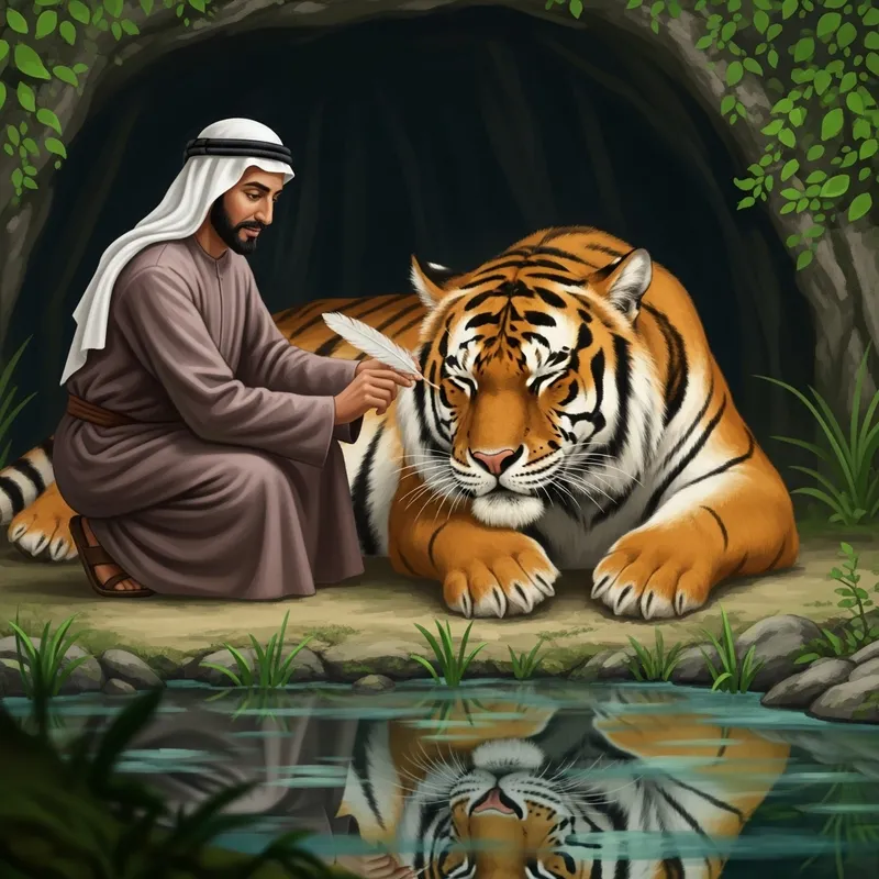 Chalak Lomri Draws Whiskers on a Sleeping Tiger - Magical Encounter and Transformation