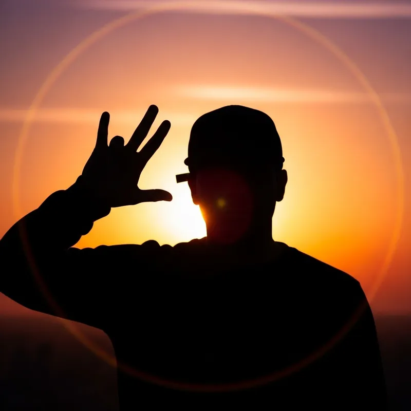 Urban Culture Hand Gesture: Person with Cap