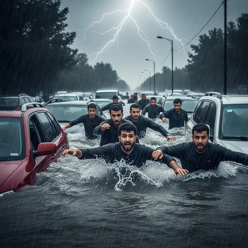 Horrific Flood Escape: Arab Nations in Turmoil Horrific Flood Escape: Arab Nations in Turmoil