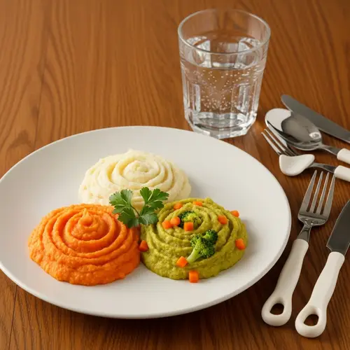 Nutritionally Balanced Smooth Pureed Dish for Dysphagia Diet