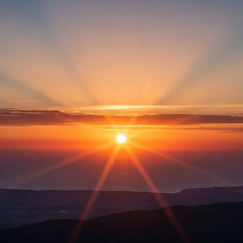 Sunset Spirituality: Harmony and Light Rays