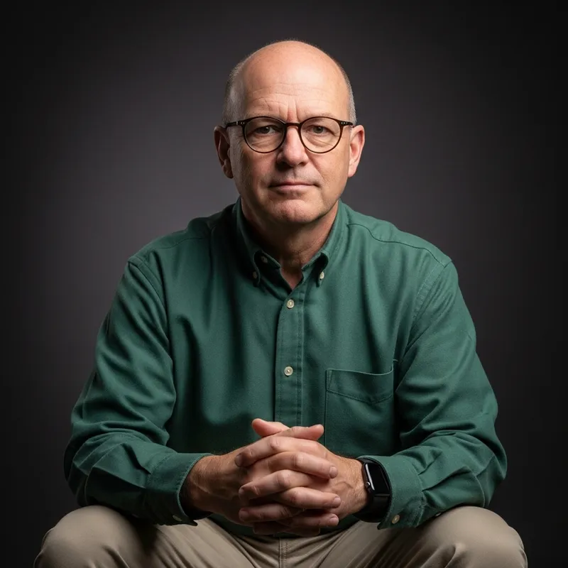 Intelligent Chemistry Teacher Staring at You with a Thankful Expression