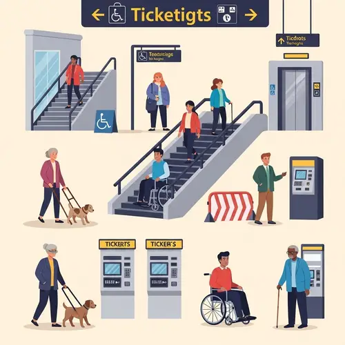 Challenges of Accessibility in Train Stations | Photo Representation