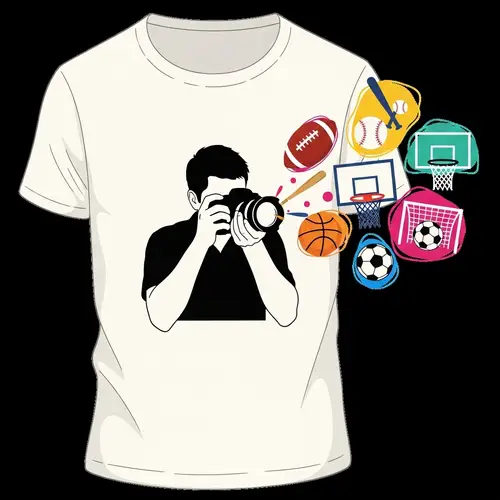 Sport Photographer T-Shirt Design | Unique Sports Photography Tee