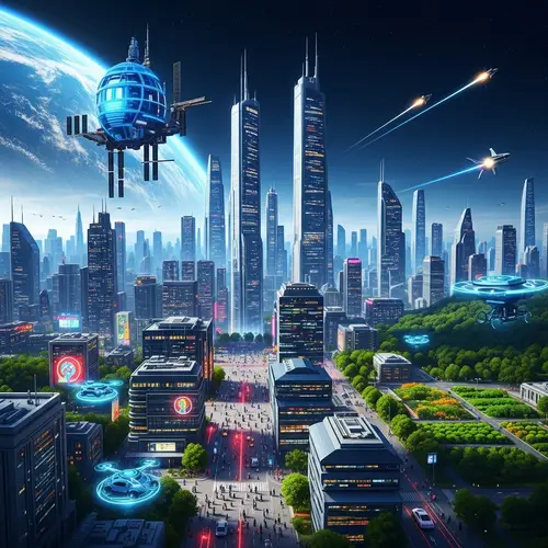 Earth 3030: Futuristic Cityscapes and Advanced Technology