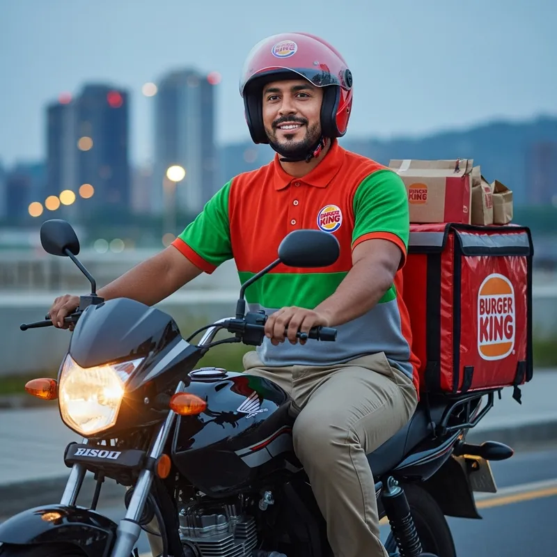 Burger King Delivery Rider: Service with a Smile