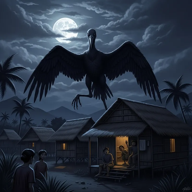 Aswang Tik-Tik: Eerie Illustration of Philippine Mythical Creature