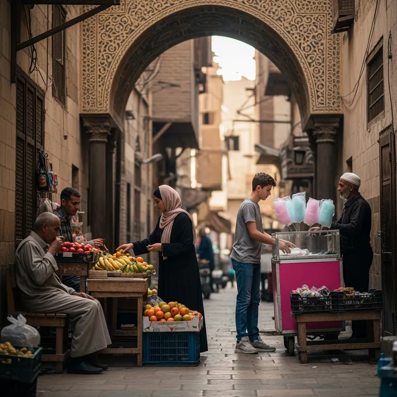 Old Egyptian Neighborhood Street | Authentic Local Scene
