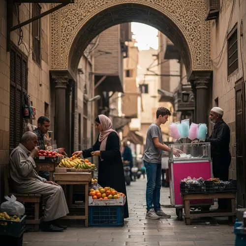 Authentic Egyptian Neighborhood Street Scene | Local Commerce & Life