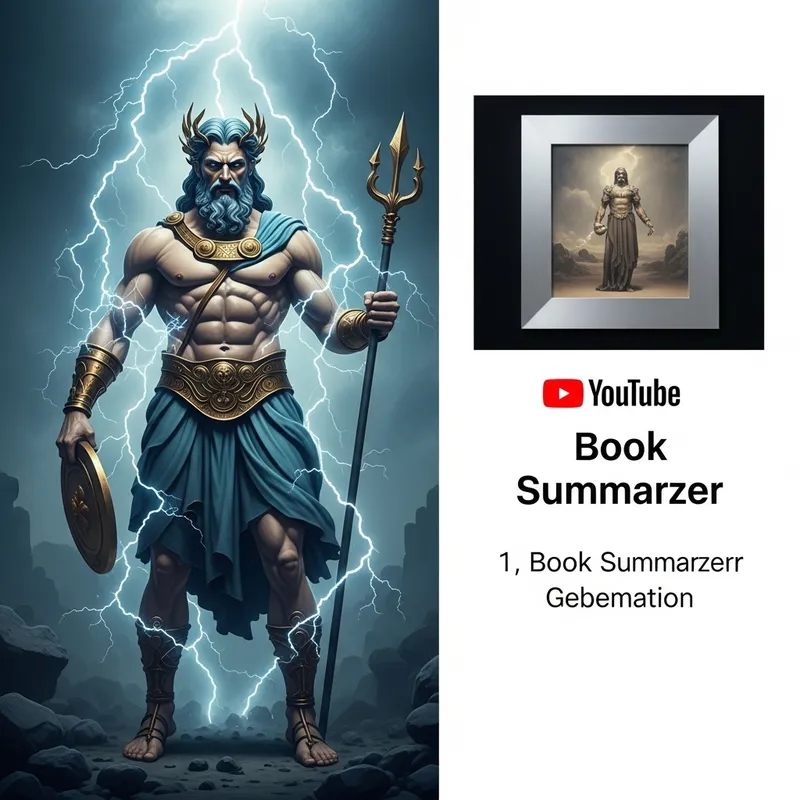 Zeus in Ancient Greek Myth: Muscular Figure with Lightning