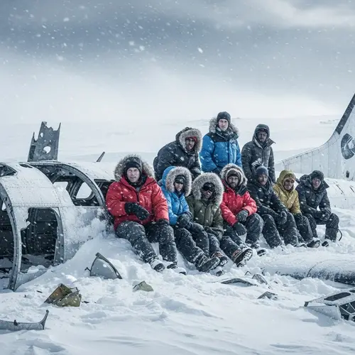 Survival in Andes: Chilling Visual of Resilience and Unity