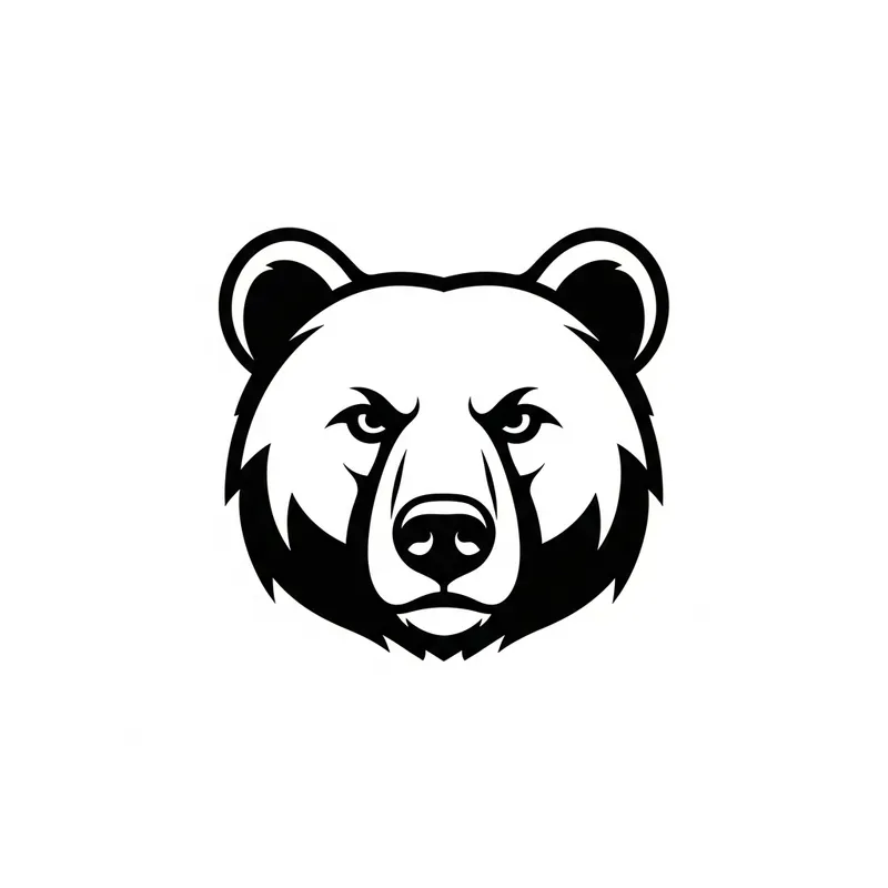 Bear Face T-shirt Logo Design
