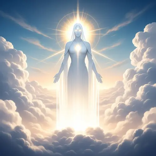 Divine Entity Radiating With Ethereal Light