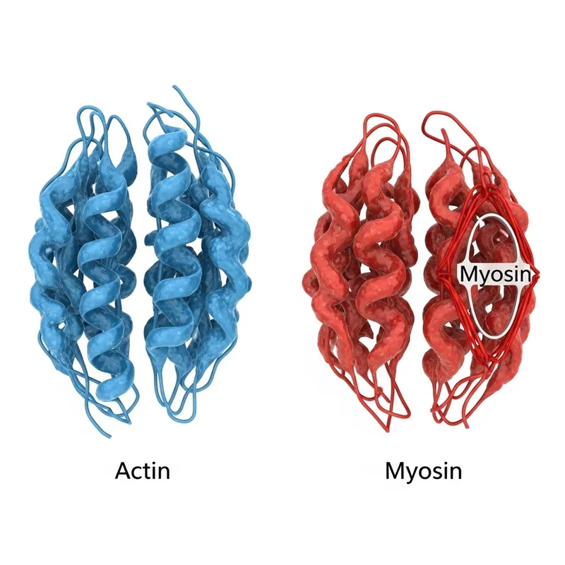 Muscle Protein Actin and Myosin Structure