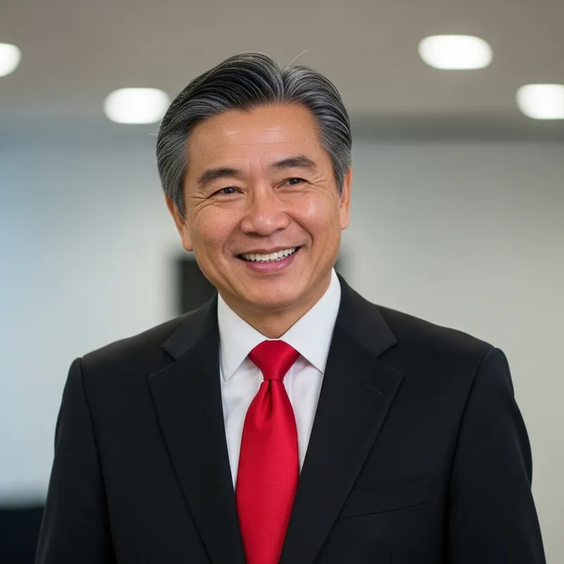 Jokowi: Friendly Asian Public Figure in Formal Attire