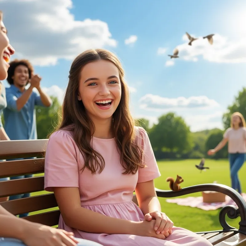 Hilarious Scene: Girl Farting on Park Bench Hilarious Scene: Girl Farting on Park Bench
