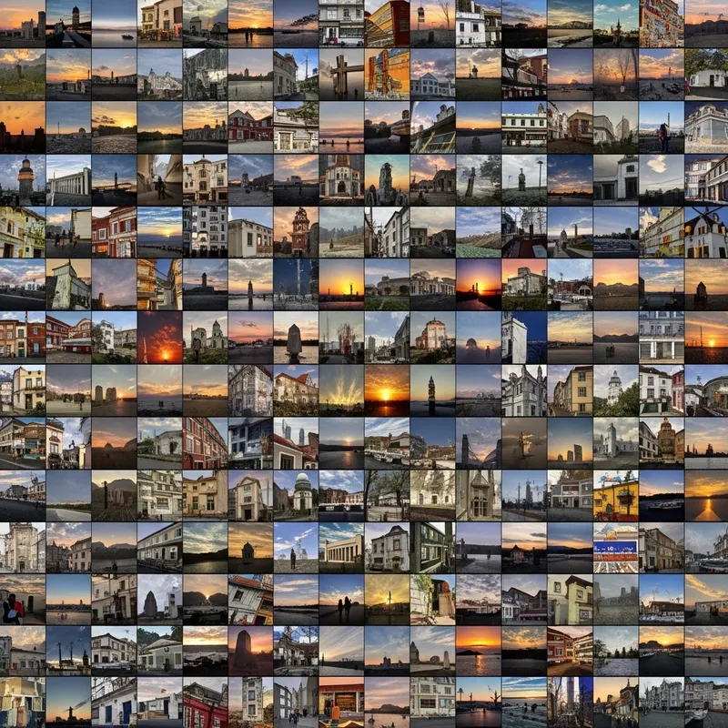 Colorful Moment Mosaics - Expressive Artwork Collection