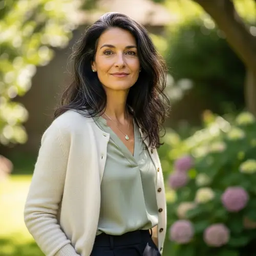 50-Year-Old Lady with Black Hair & Brown Eyes | Mature Beauty & Confidence