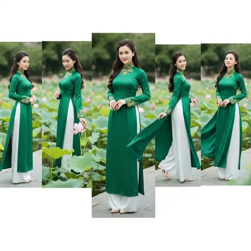 Vietnamese Woman in Traditional Attire | Full-body Poses