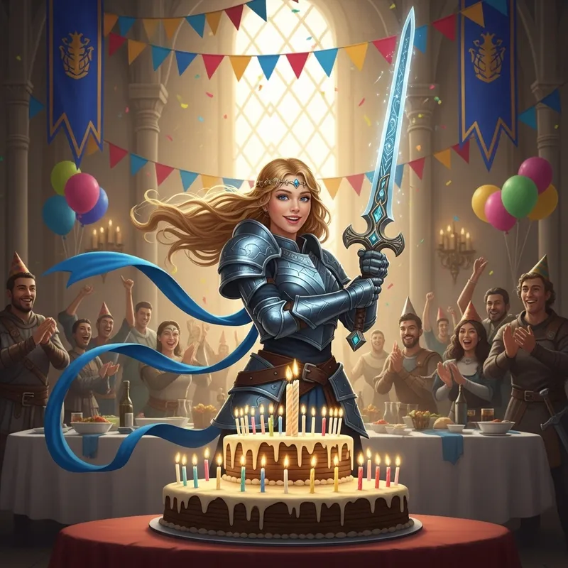 Saber Birthday Celebration with Fate-inspired Sword