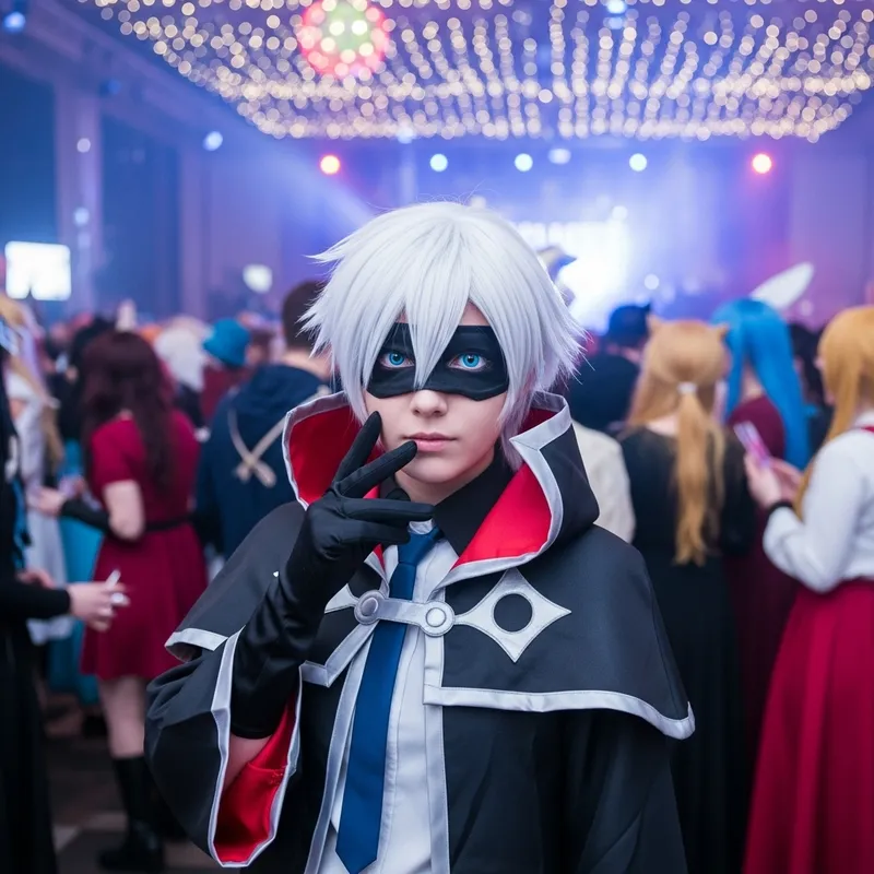 Gojo from Magic Battle Stuns Crowds at Lively Costume Social