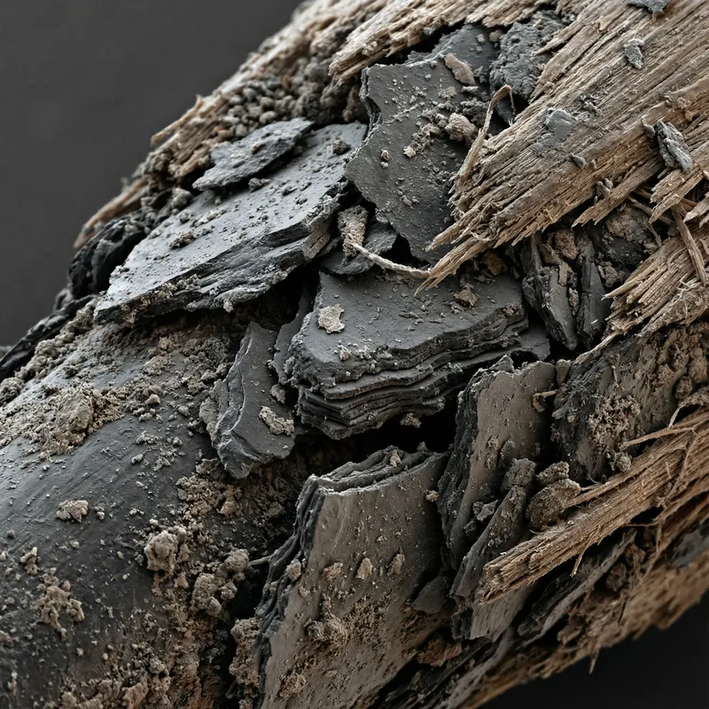 Pencil Tip Magnified: A Microscope View