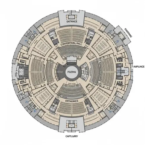 Circular Floor Plan for Conventional Hall Designs