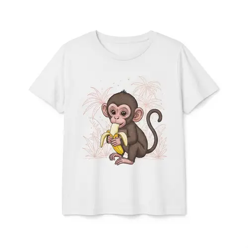 Cute Baby Monkey Banana T-Shirt