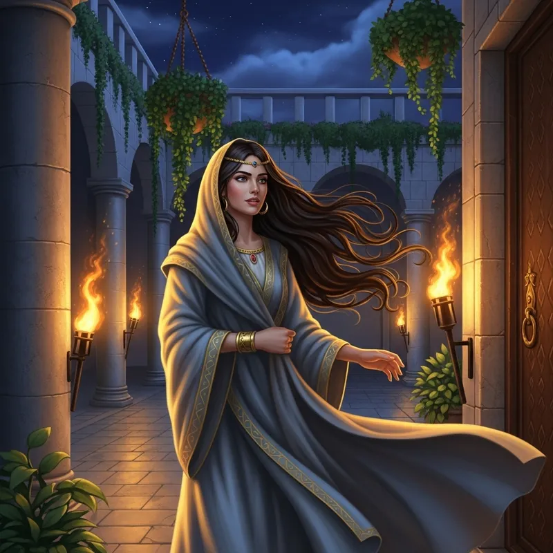 Esther in the Bible: A Night Scene at the King's Palace