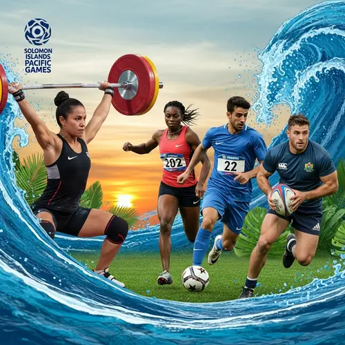 Dynamic Athletic Competition at Solomon Islands 2023 Pacific Games