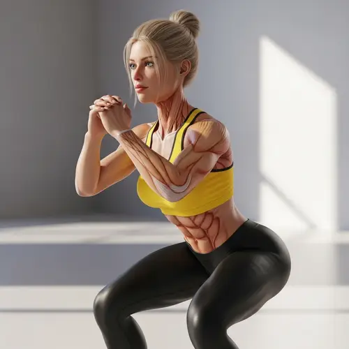 Sporty Girl in 3D Modeling - Fitness & Style