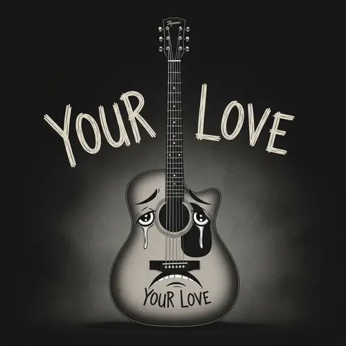 Sad Guitar Album Cover | Your Love Artwork Design