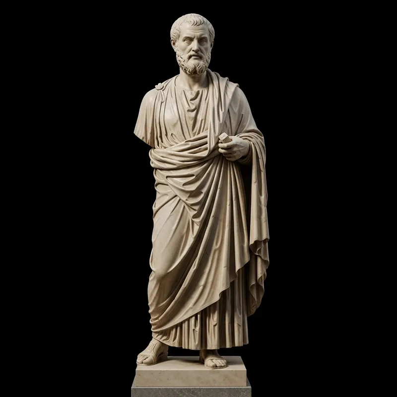 Marble Statue of Seneca: Masterpiece Carved in Timeless Wisdom