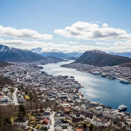 Aerial View of Bergen, Norway | Stunning Scenery & Colorful Architecture