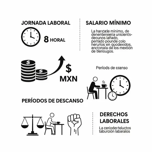 Minimalist Mexican Work Laws Infographic