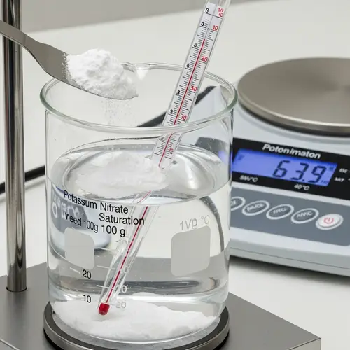 Prepare Saturated Potassium Nitrate Solution at 40°C