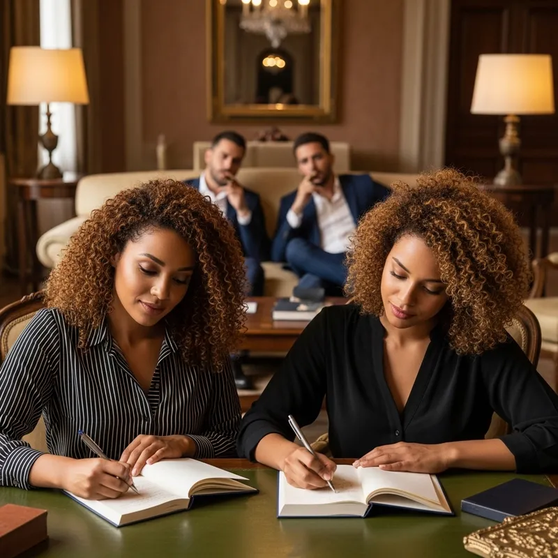 Multicultural Best-Selling Authors in Luxurious Italian Villa