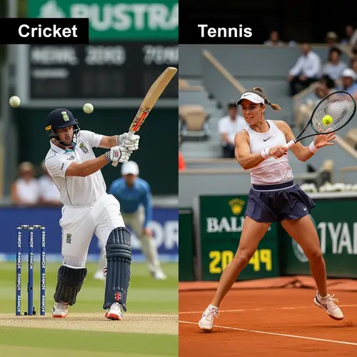 Difference Between Batting in Cricket and Tennis