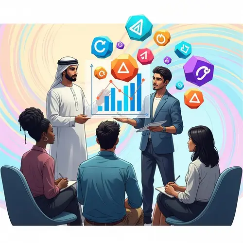 Imaginative Insurance Consultation in Abstract Style