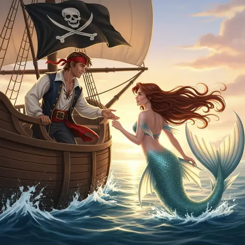 Handsome Pirate & Beautiful Mermaid in Love | Christopher Moody Ship