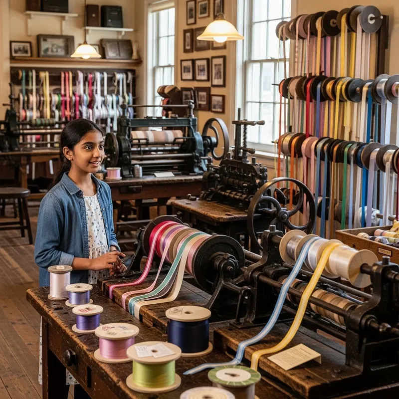 Exploring a Ribbon Making Museum: A Child's Adventure