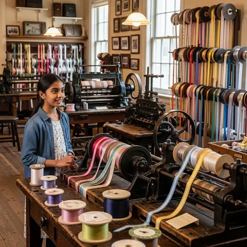 Exploring a Ribbon Making Museum: A Child's Adventure