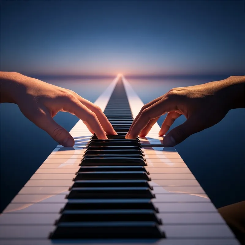 Boundless Symphony: Harmony of Melodies on Infinite Piano
