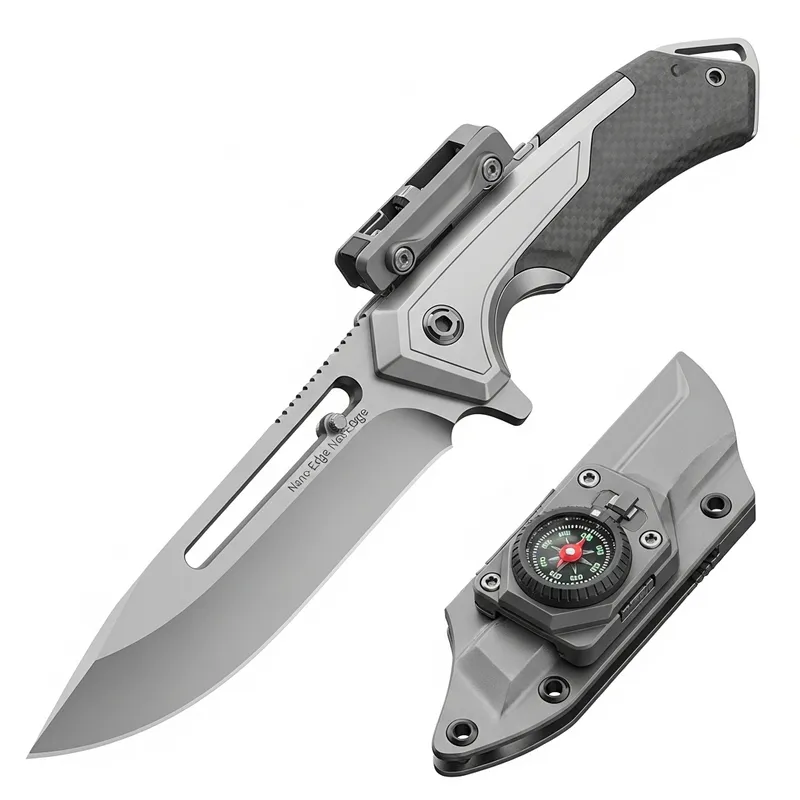 Futuristic Bushcraft Knife with Advanced Materials | High-Tech Design Futuristic Bushcraft Knife with Advanced Materials | High-Tech Design