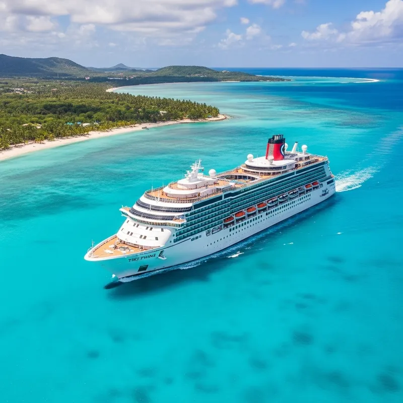 Opulent 'Tiki Twins' Cruise Ship | Vibrant Caribbean Luxury