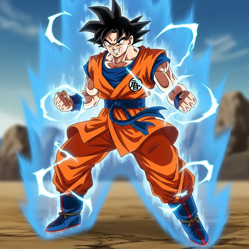 Muscular Goku - Power and Strength Personified