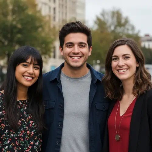 Diverse Group of Friends Smiling | Friendship Image