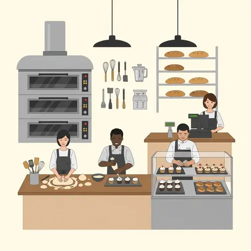 Minimalist Bakery Scene: Art of Baking Industry
